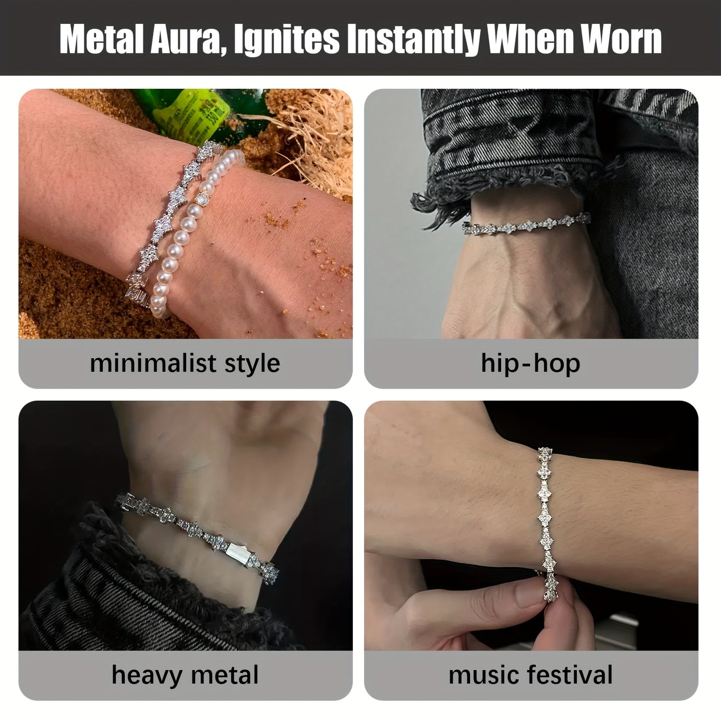 925 Silver Inlaid Tennis Bracelet Latest Model, Lucky and Combination, High-end Jewelry Banquets and Parties| birthday| Graduation| Anniversary| Elegant and Shiny| Elegant and Luxurious