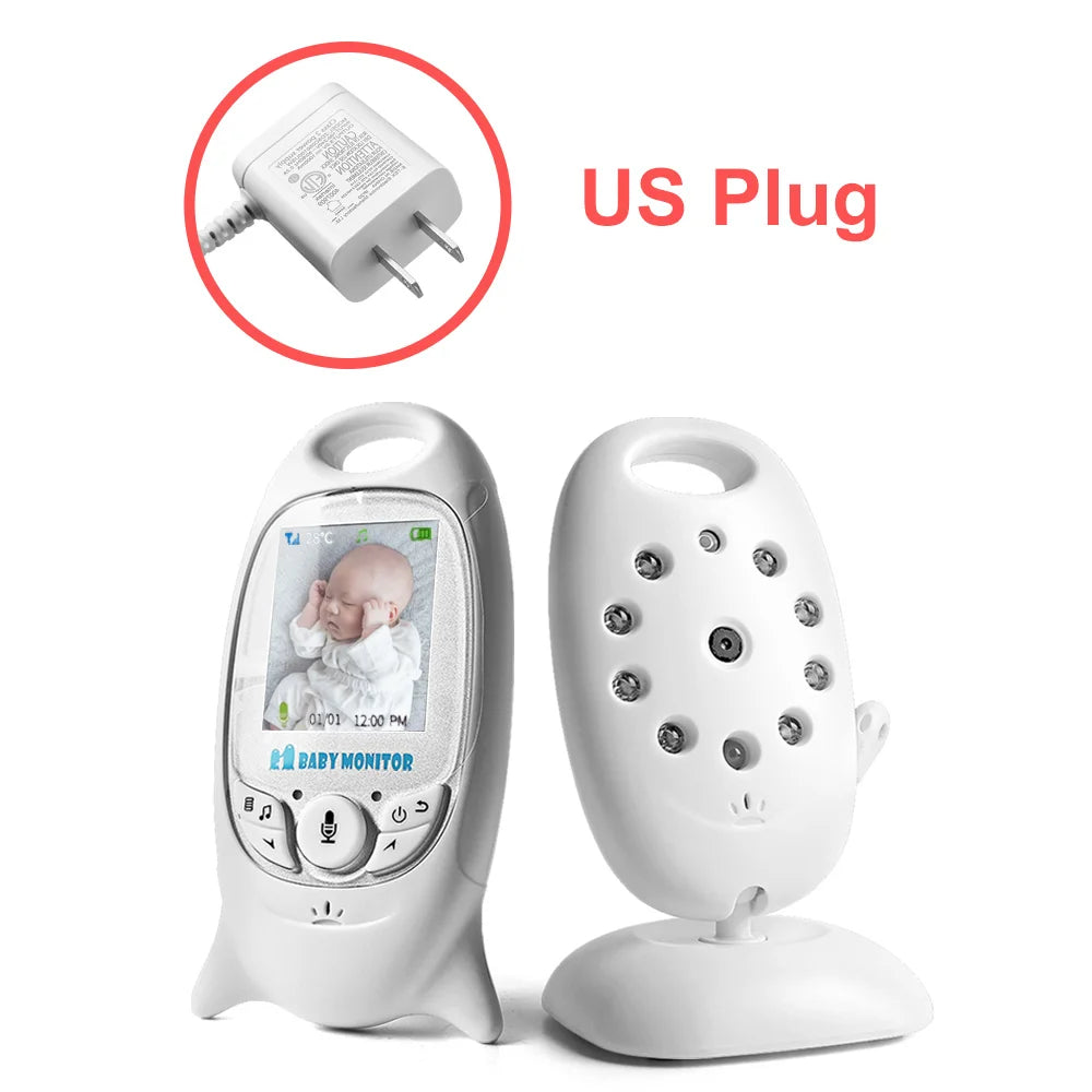 VB601 Video Babyphone Kabellos 2,0'' LCD Babysitter 2-Wege-Gespräch Nachtsicht Temperaturüberwachung Sicherheitskamera 8 Schlaflieder