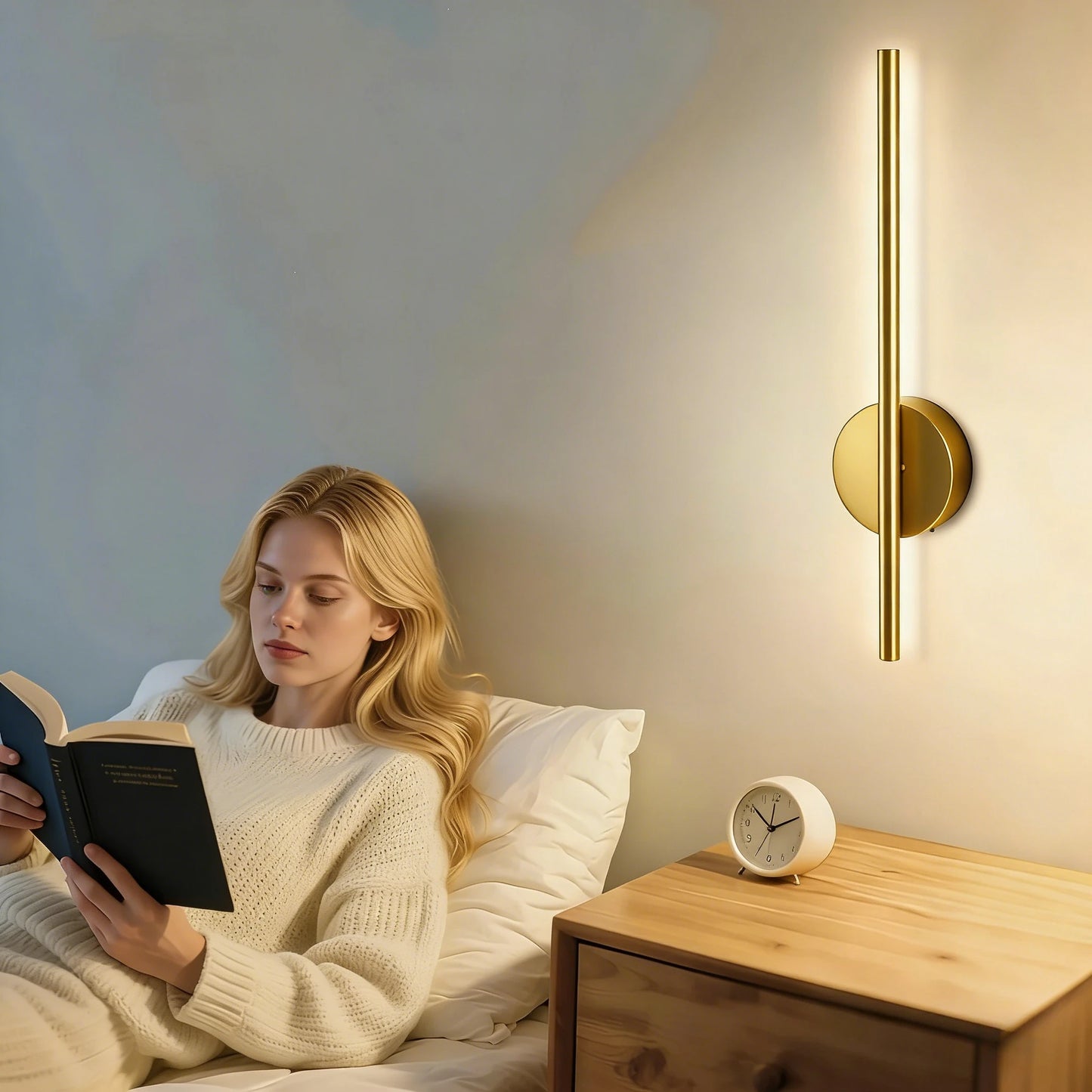 Battery Operated Wall Sconce Wireless LED Light 5v with Remote Control USB Rechargeable Wall Lights for Bedroom Living Room