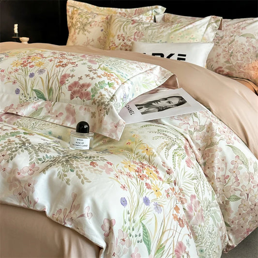 Svetanya Egyptian Cotton Underwear Bedding Sets Linens Queen King Ru Size Print Sheet Pillowcase Duvet Cover Set