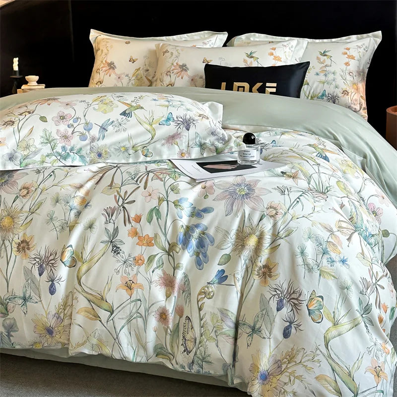 Svetanya Cotton Underwear Bedding Sets Linens Queen King Ru Size Print Sheet Pillowcase Blanket Cover Set