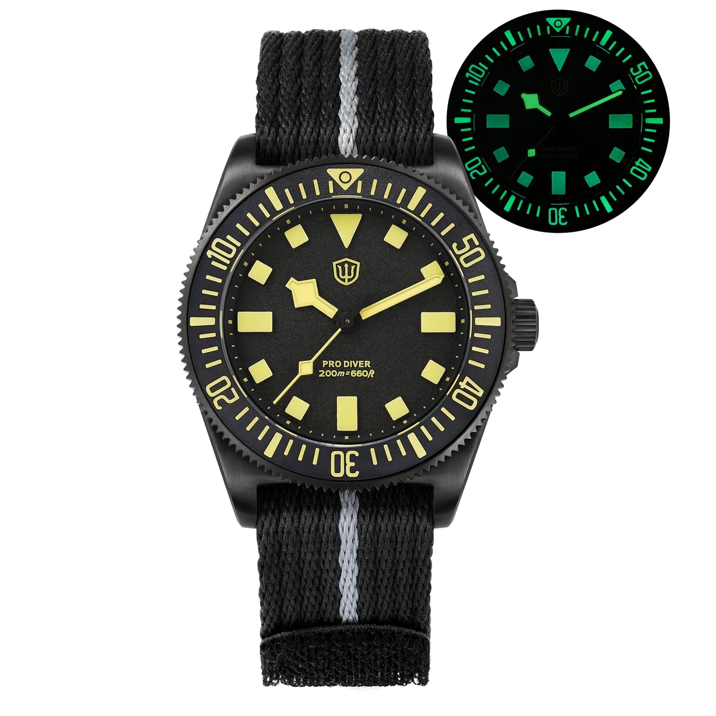 Watchdives EXD 38mm Titanium Watch Exchangeable X Design VH31 Sweep Second Movement Quartz Watches Luminous Waterproof 200M