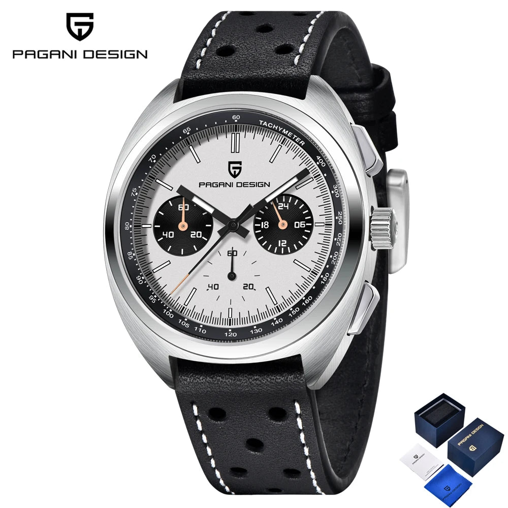 2025 New PAGANI DESIGN Men's Watches Top Luxury Quartz Watch For Men VK63 Chronograph Wristwatch Luminous AR Sapphire Clock Gift