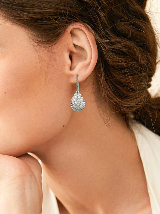 APIR 5A Zirconia Water Drop Earrings Bohemian Bracelet Stud Earrings Gold Plated Drop Earrings Jewelry Gifts Daily Lowest Price