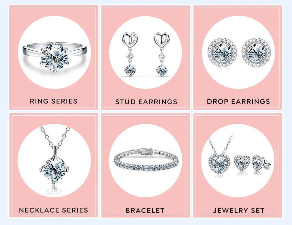 DiamondWorld Shiny 1CT Moissanite Diamond Long Tassel Drop Earrings for Women 925 Sterling Silver High Quality Wedding Jewelry