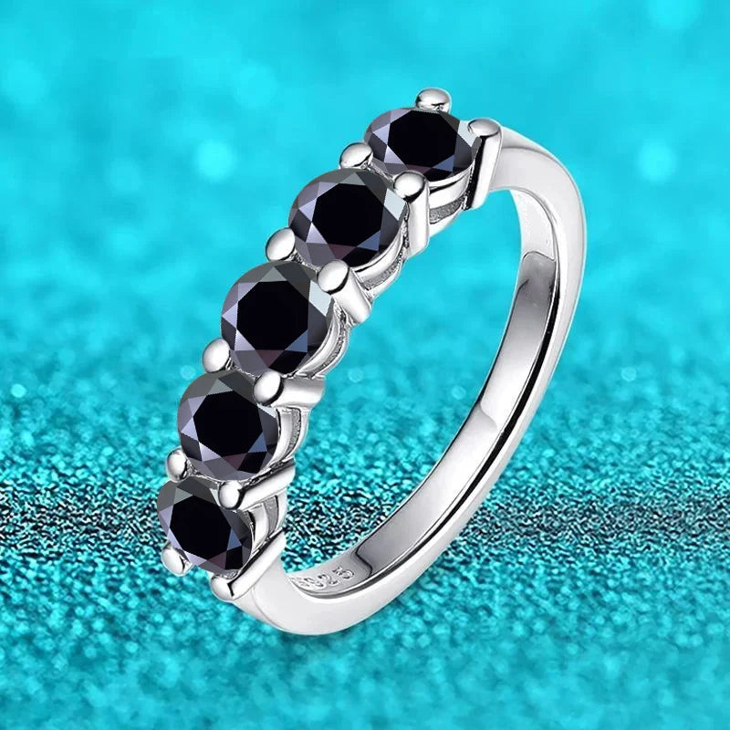 JoyceJelly 4mm D Color VVS Moissanite Ring For Women Total 1.5CT S925 Sterling Silver Jewelry Pass Diamond Tester Wedding Bands