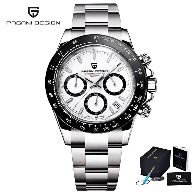 2025 New PAGANI DESIGN Chocolate PD1644 Luxury Quartz Watch For Men Automatic date Wristwatches Men Sport Waterproof Chronograph