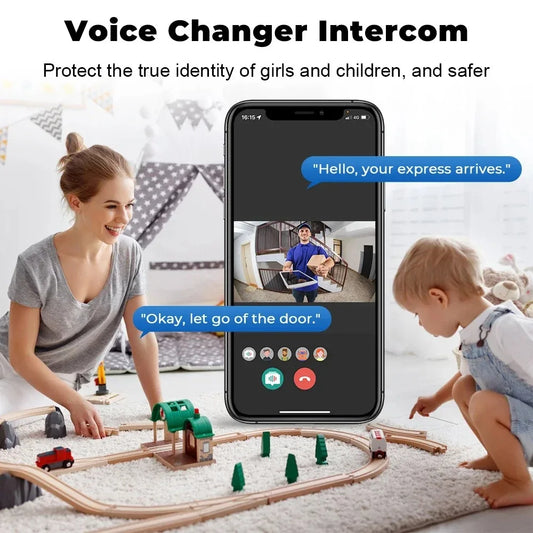 Doorbell With Camera Wireless Bundle Video Doorbell WIFI HD Outdoor Phone Door Bell Camera Security Video Intercom IR