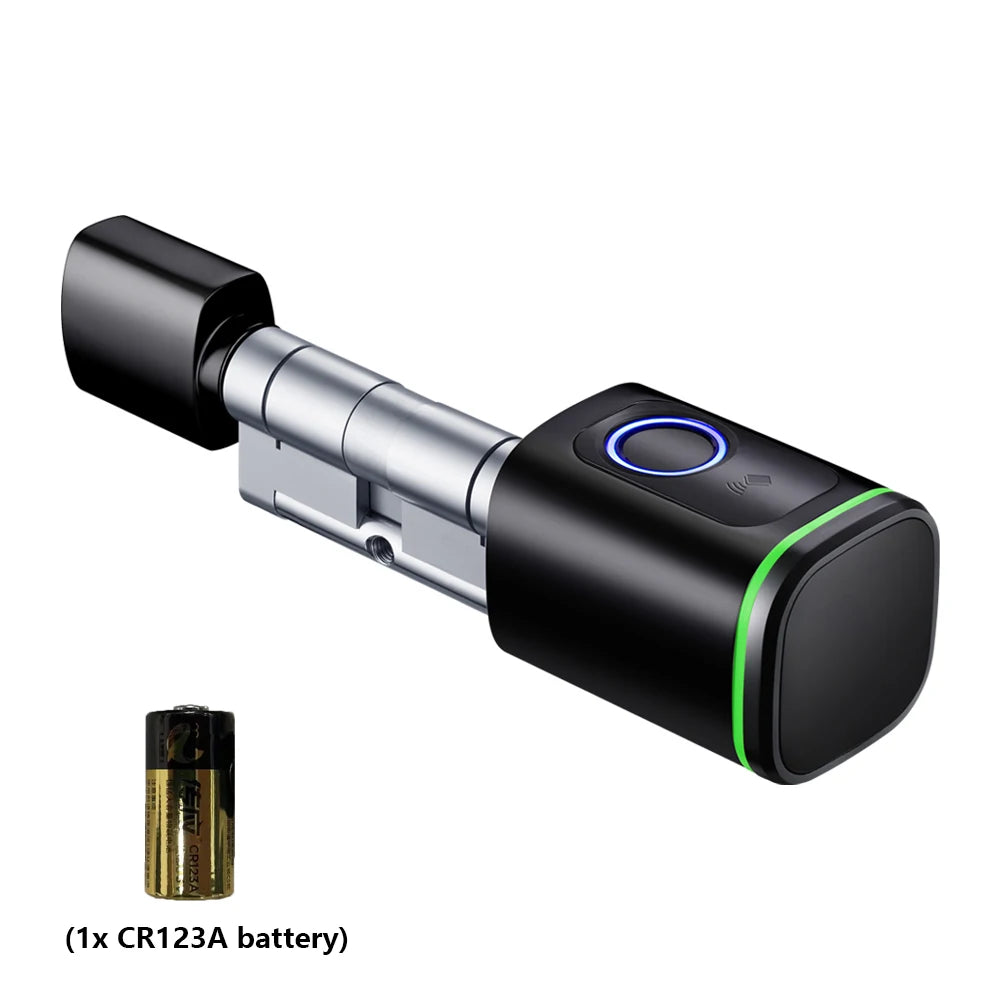 Zemismart BLE Smart Electronic DoorLock Work with Tuya DIY Cylinder Core Fingerprint APP Keys IC Card Unlock for Home Hotels