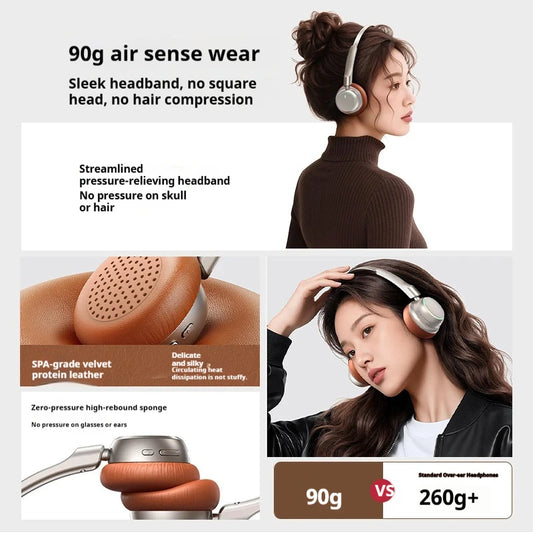 High-Quality Wireless Bluetooth-compatible Headphones, Smart Noise Cancelling, Universal Music Earbuds, V6.0 Headset Earphones