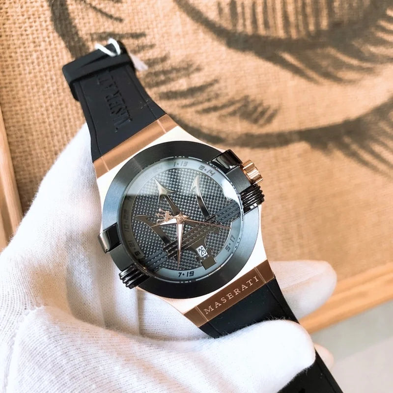 Maserati watch men's fashion multifunctional big trident Europe and the United States watch luxury Shi Ying authentic waterproof