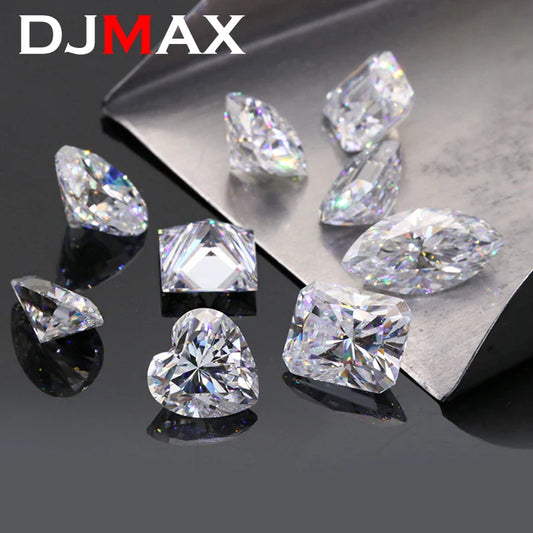 Earrings D Color Super White Moissanite Diamond Round / Oval / Pear / Radiant / Emerald / Heart / Princess / Cushion / Asscher Shape