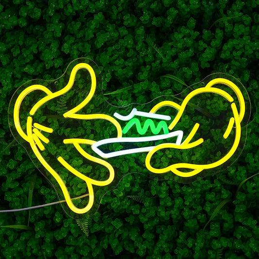 Holding Neon Sign for Wall Decor LED Neon Light Sign for Bedroom Living Room Shop Mall Supermarket Bar Man Cave Decoration