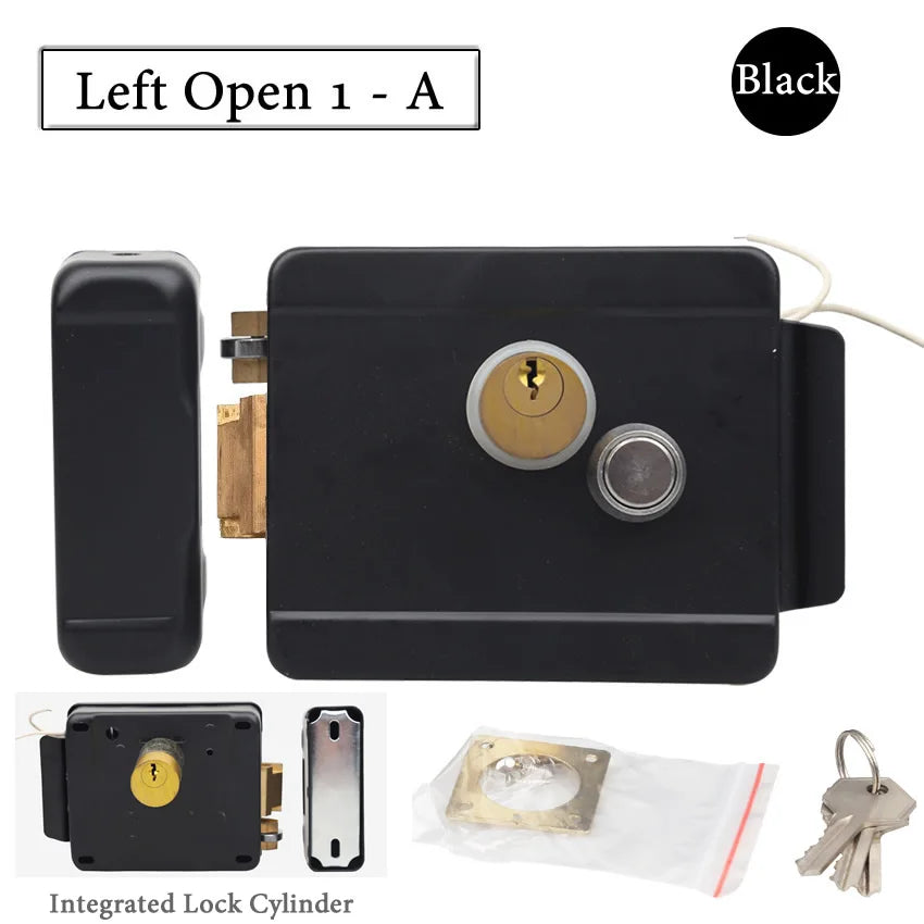 Electric Door Lock Anti-theft Double-headed Integrated Electronic Lock For 12V DC Access Control System Video Door Phone System