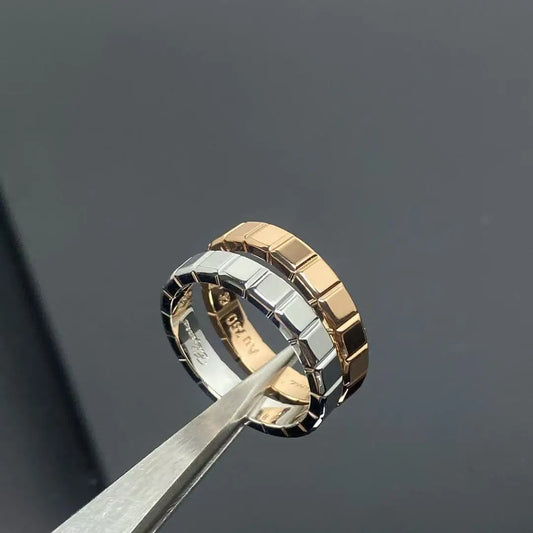 French High-Quality S925 Sterling Silver Ice Cube Style Pave AAA Zirconia Lovers Ring For Women And Men Wedding Fashion Jewelry