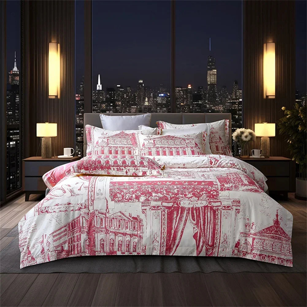 Svetanya 1200TC Golden Egyptian Cotton Bedding Set King Queen Size Sheet Duvet Cover Pillowcase Linens (custom-made Size)