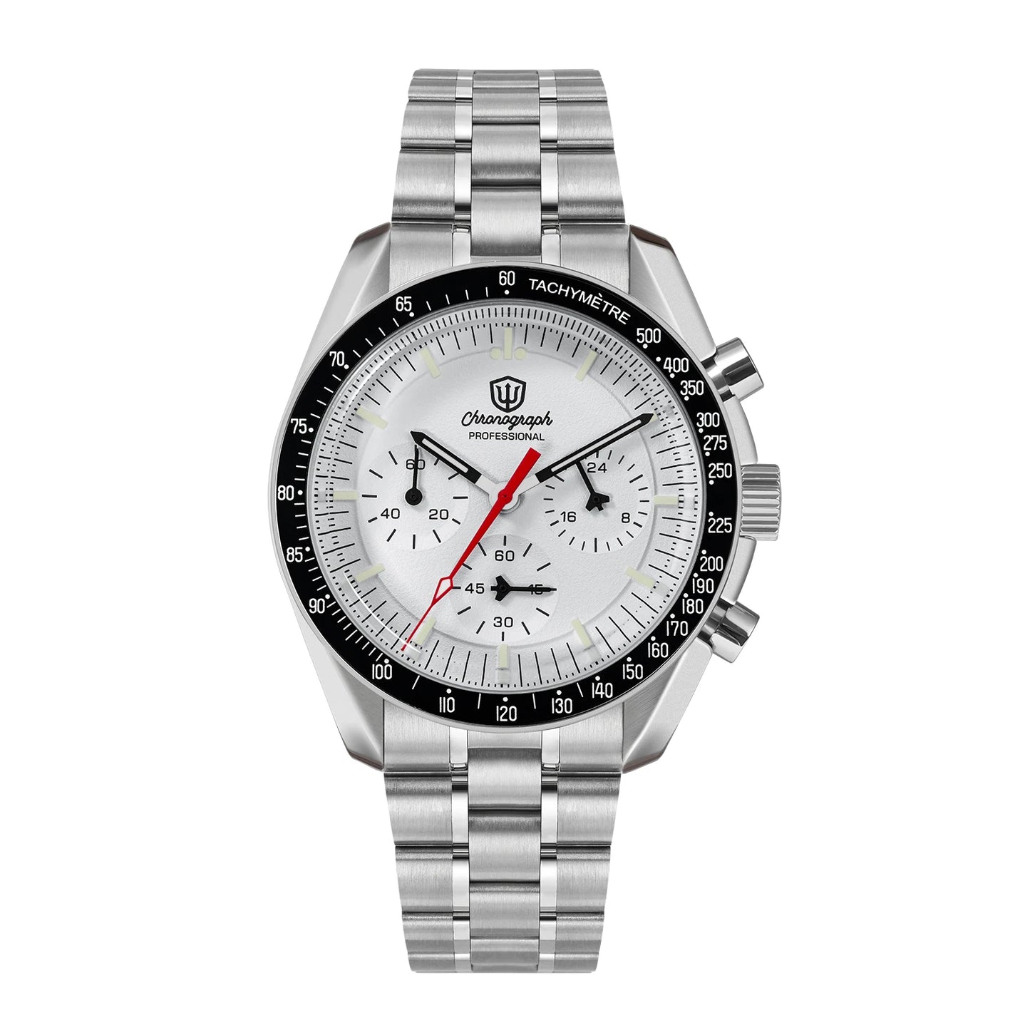 Watchdives WD1863 VK63 Quartz Chronograph Movement Bubble Sapphire Crystal 100m Waterproof Luminous 39mm Vintage Watches