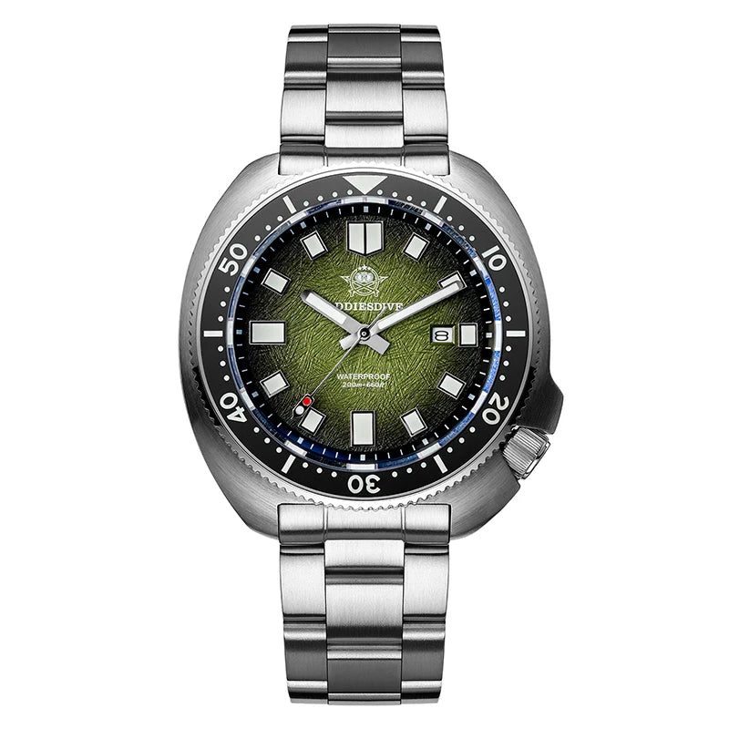 ADDIESDIVE Quartz Watches For Men Stainless Steel Sapphire Glass Male Clock Super Luminous 20Bar Waterproof Diving Watch AD2511