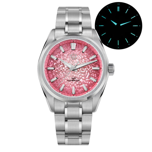 Crack-Dial Watchdives WD0003C 38mm Men Watch VH31 Sweep Seconds Quartz Movement Sapphire ice Luminous 10Bar Waterproof Watches