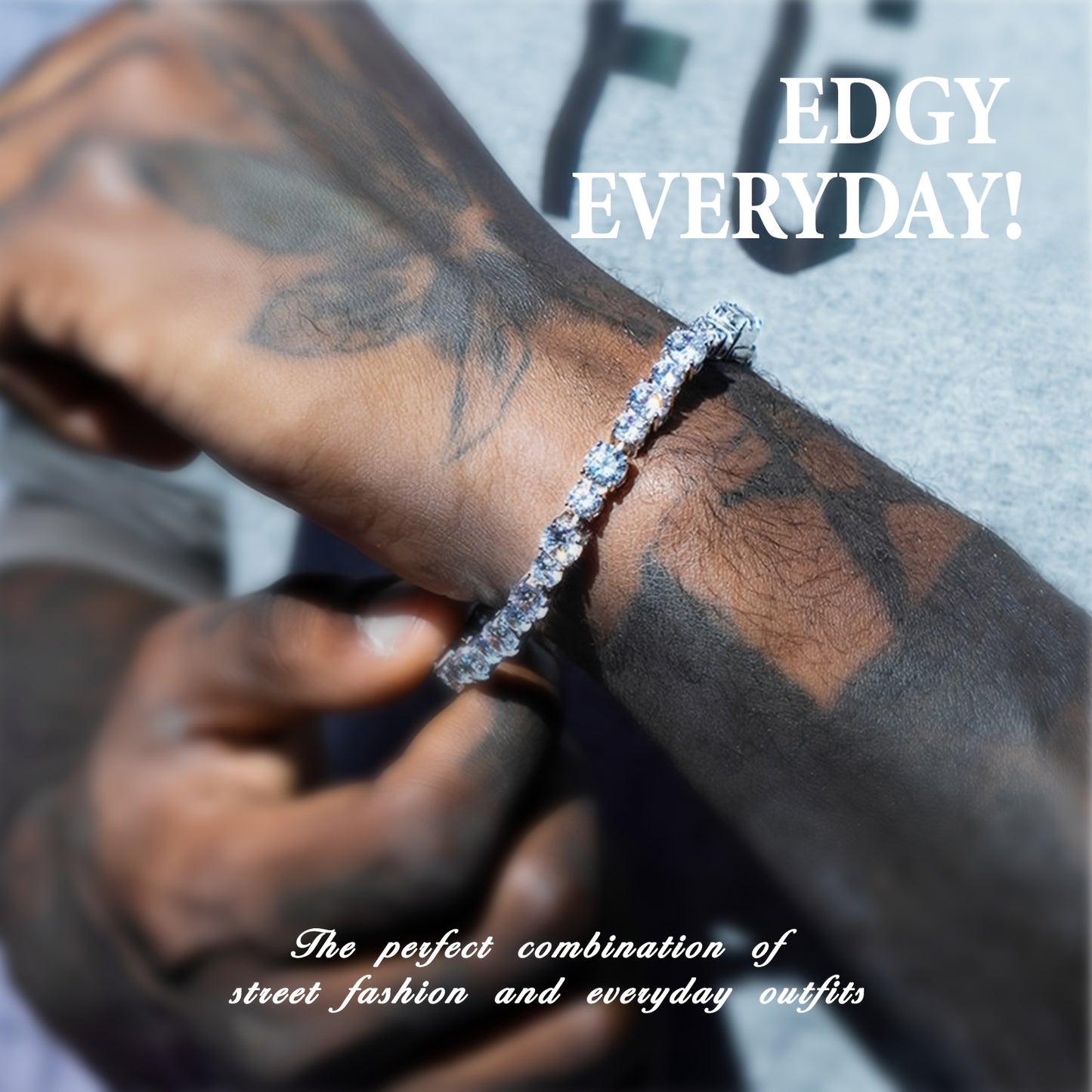 925 Silvery Tennis Bracelet, Suitable Women and Men, Fashionable and Beautiful, Sparkling and Charming, Daily Wear, Family and Friends- Banquet, Valentine's Day, Anniversary, Holiday