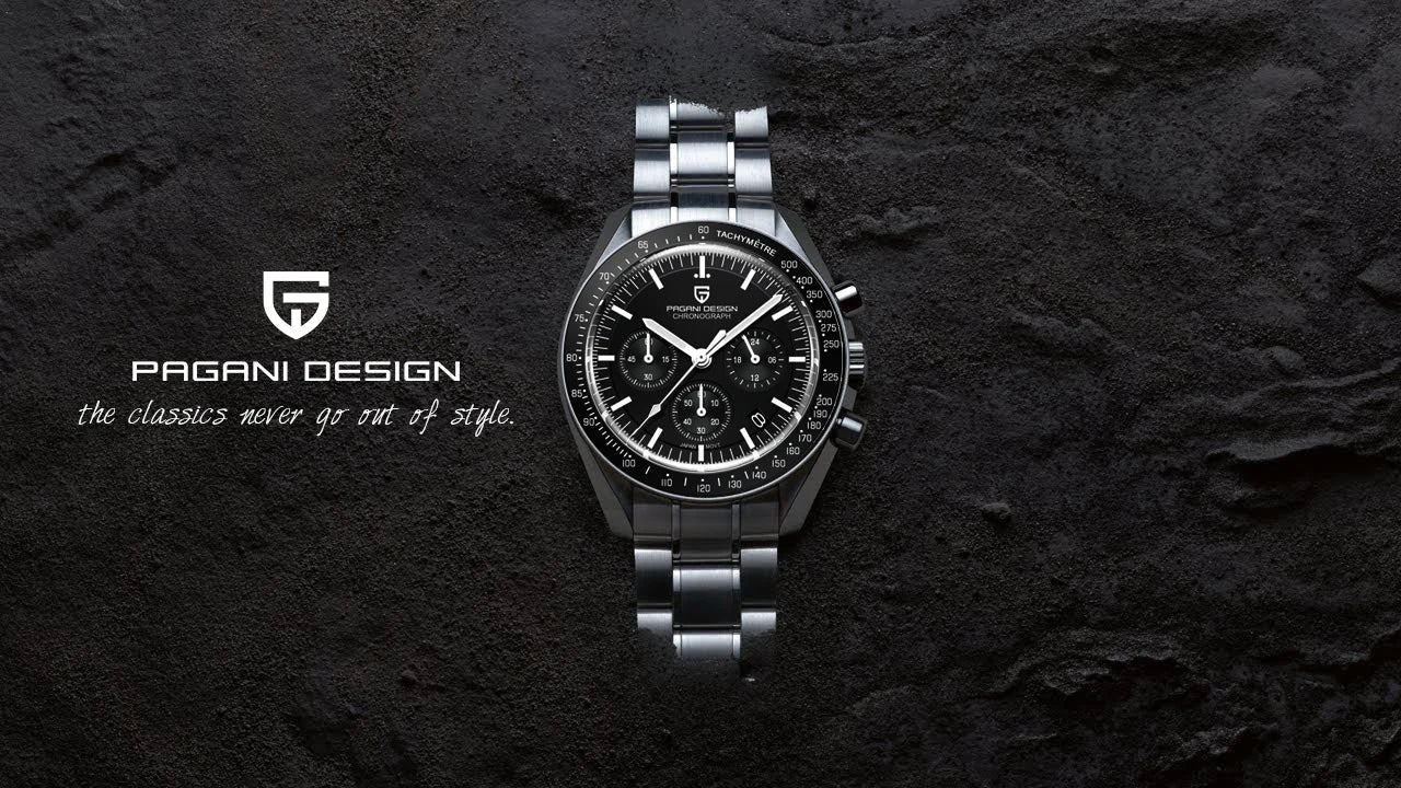 PAGANI DESIGN 2024 New V5 PD1701 Men's Watches Luxury Quartz Watch Men Sport Speed Chronograph AR Sapphire glass 100M Waterproof