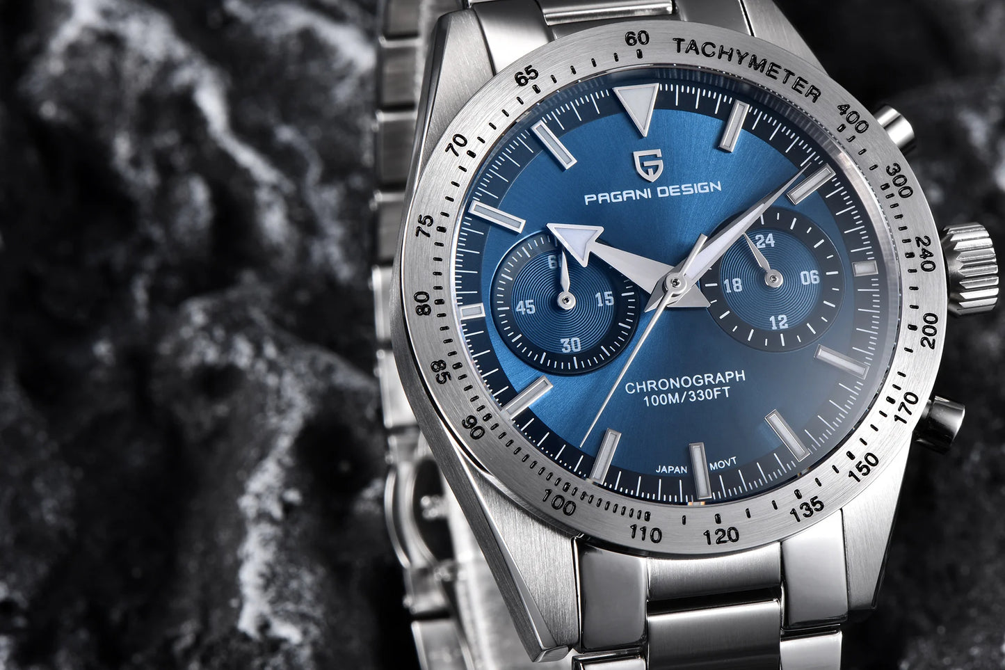 PAGANI DESIGN New 2025 Retro Luminous Moon Watch men Quartz speed Sport Chronograph AR Sapphire mirror VK64 Steel Men's Watches