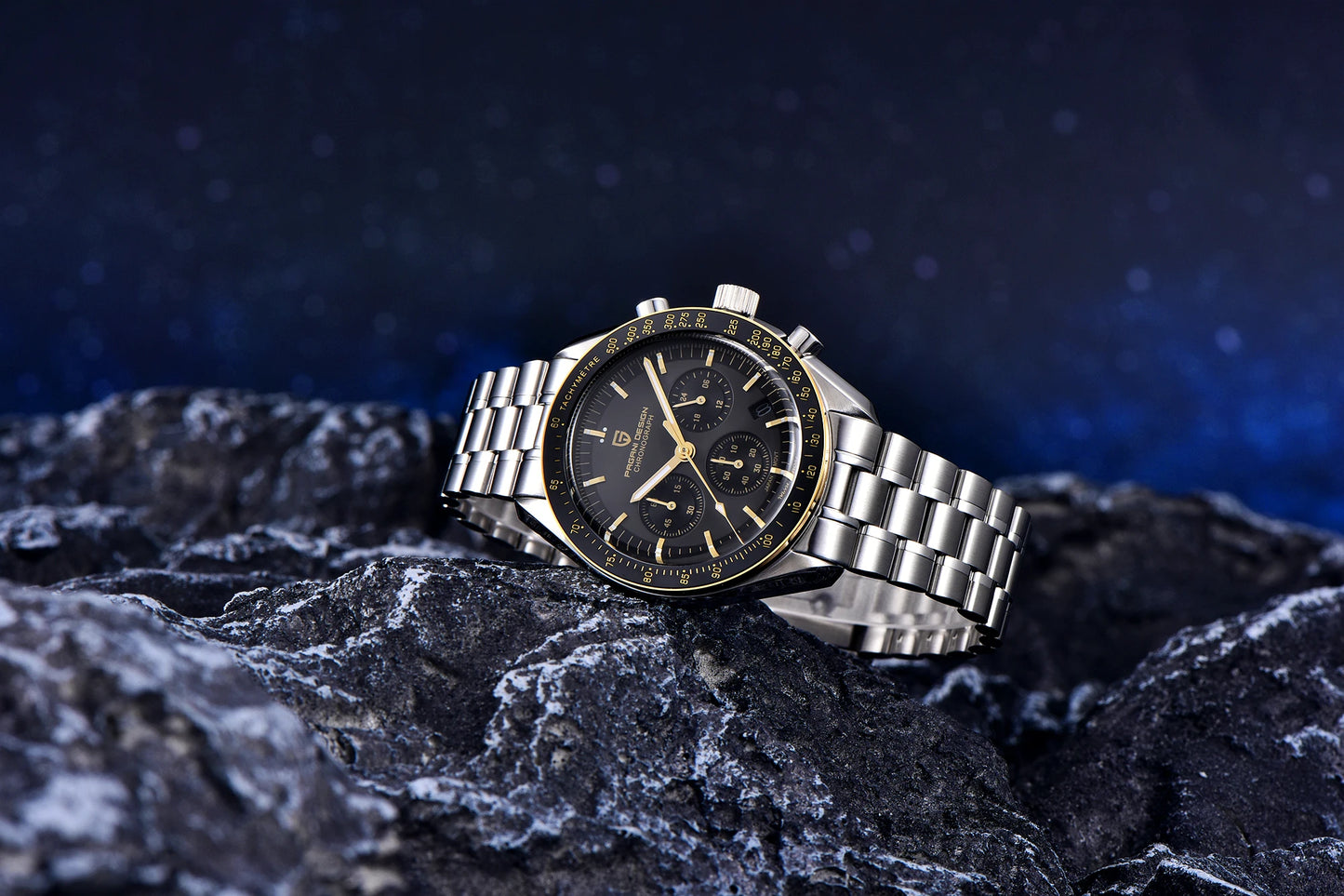 PAGANI DESIGN 2025 New V6 Moon Watches Men Luxury Quartz Watch For Men Speed Sport Chronograph AR Sapphire crystal Wristwatch