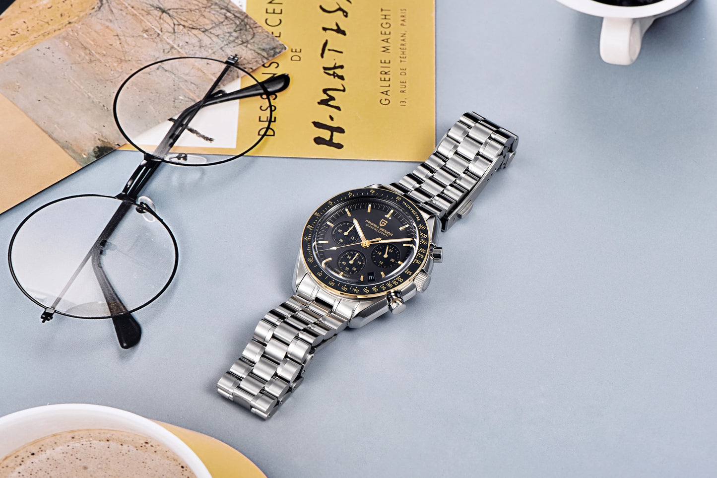 PAGANI DESIGN 2025 New AK Project Men's Watches Luxury Quartz Wrist Watch For Men AR Sapphire Speed Chronograph Automatic Date