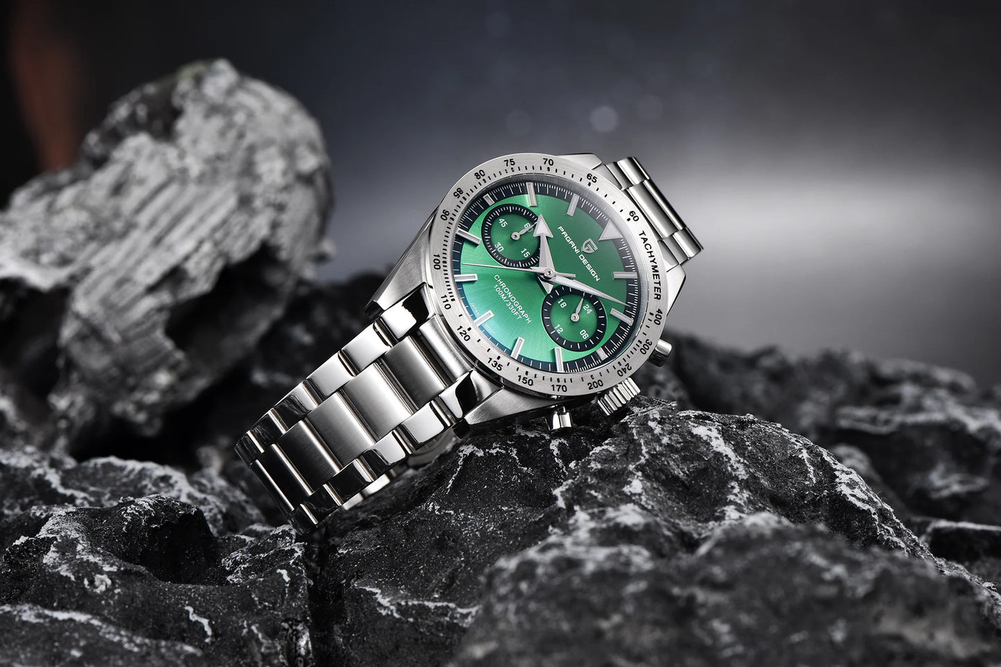 PAGANI DESIGN New 2025 Retro Luminous Moon Watch men Quartz speed Sport Chronograph AR Sapphire mirror VK64 Steel Men's Watches