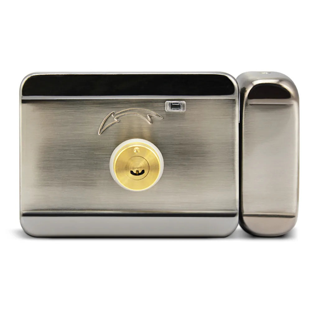 DC12V Electric lock Gate Lock Access Control System Electronic Integrated RFID Door Rim Lock Bidirectional Access Control Lock