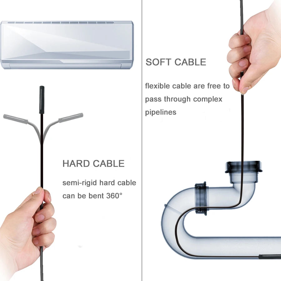 KERUI 1200P/720P WLAN Endoskop Wasserdichte Inspektions-Schlangenkamera USB Boreskop für Autos für iPhone & Android Smartphone