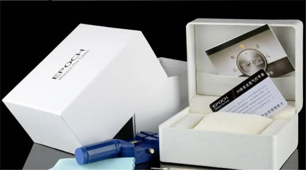 EPOCH Men Quartz Watch Super Luminous 25 Ronda Movement Chinese English Day Date WR100M Sapphire Military Watch 40mm