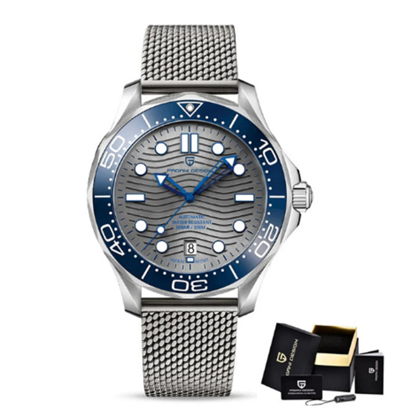 2025 New PAGANI DESIGN 007 Men's Watches Luxury Automatic Watch For Man NH35 Mechanical Wristwatches AR Sapphire Luminous Clock