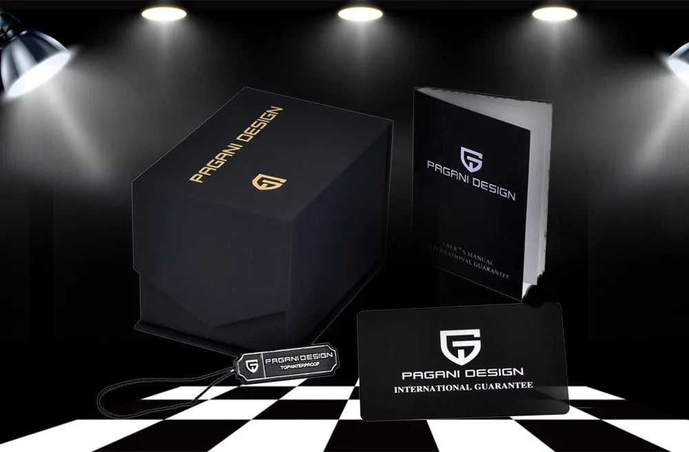 PAGANI DESIGN 2025 New Men's Watches Top Brand Luxury Quartz Watch For Men Date Speed Chronograph VK63 Stainless steel PD-1701