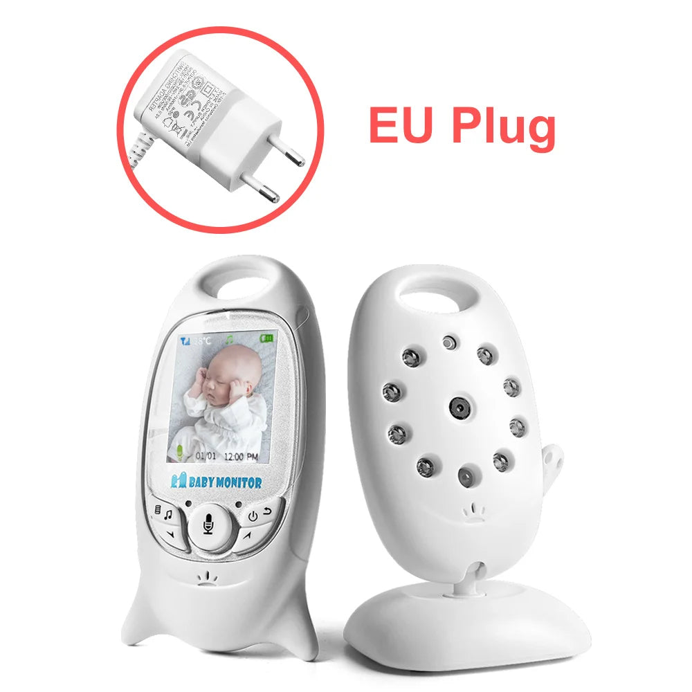 VB601 Video Babyphone Kabellos 2,0'' LCD Babysitter 2-Wege-Gespräch Nachtsicht Temperaturüberwachung Sicherheitskamera 8 Schlaflieder