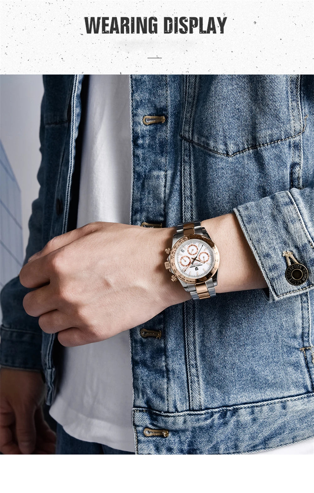 2025 New PAGANI Design Top Brand Men's Sports Quartz Watches Sapphire Stainless Steel Waterproof Chronograph Luxury Reloj Hombre