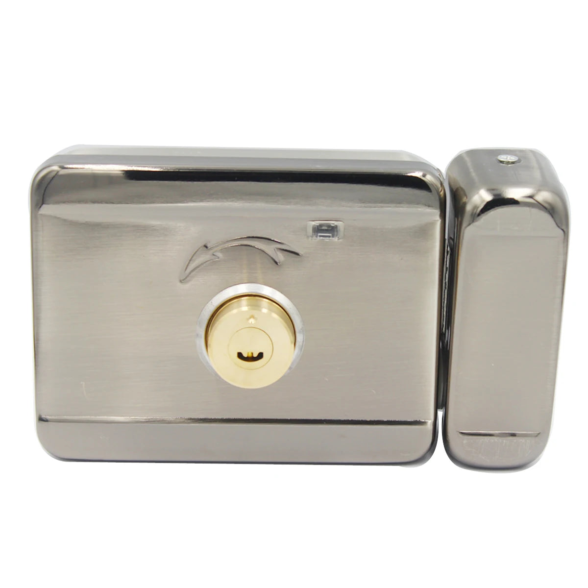 Electrically Controlled Unit Door Lock, Anti-theft, Electric Rim Lock for Household, Rental House, DC 12V