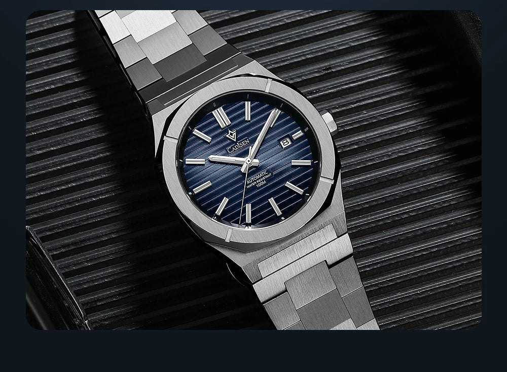 CADISEN Diver Watch Retro Luxury Sapphire MIYOTA 8215 German Designer Men Automatic Mechanical Watches 10Bar Waterproof Luminous