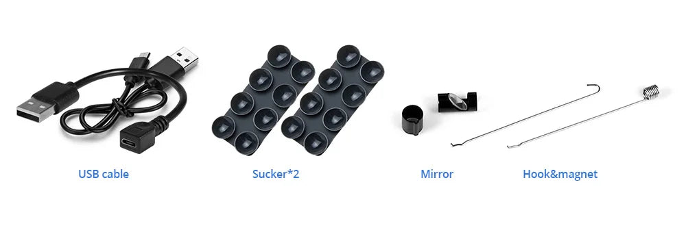 KERUI 1200P/720P WLAN Endoskop Wasserdichte Inspektions-Schlangenkamera USB Boreskop für Autos für iPhone & Android Smartphone