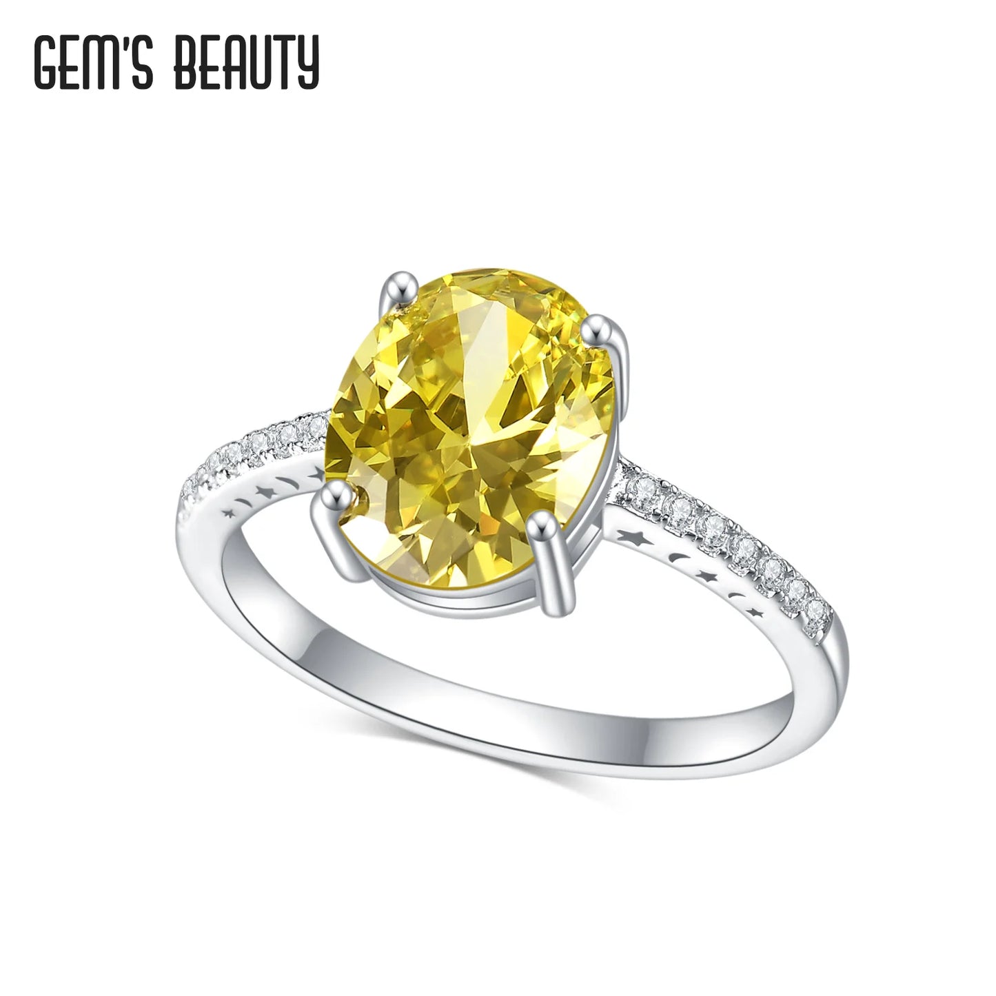 GEM'S BEAUTY Rose Gold Filled Sterling Silver Natural Morganite Rings Oval Cut Handmade Romantic For Women Engagement Rings