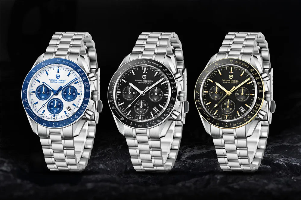 PAGANI DESIGN Men's Watches Top brand Luxury Men Quartz Wrist Watch Automatic Date Speed Great Master Chronograph Reloj Hombre