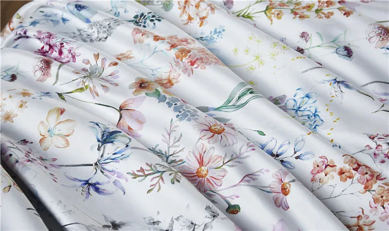 HD printed Birds Branch printed Premium Egyptian cotton Silky Soft Duvet Cover Family size US King Queen Size Bedding Set 4/6Pcs