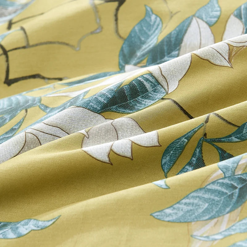 HD printed Birds Branch printed Premium Egyptian cotton Silky Soft Duvet Cover Family size US King Queen Size Bedding Set 4/6Pcs