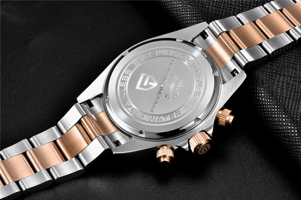 2025 New PAGANI Design Top Brand Men's Sports Quartz Watches Sapphire Stainless Steel Waterproof Chronograph Luxury Reloj Hombre