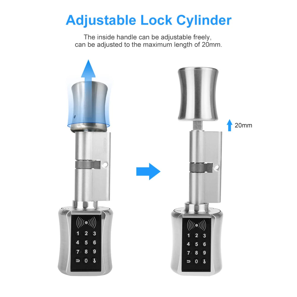 Smart Lock DIY keyless double replacement cylinder lock TT lock app WiFi euro cylinder smart locks