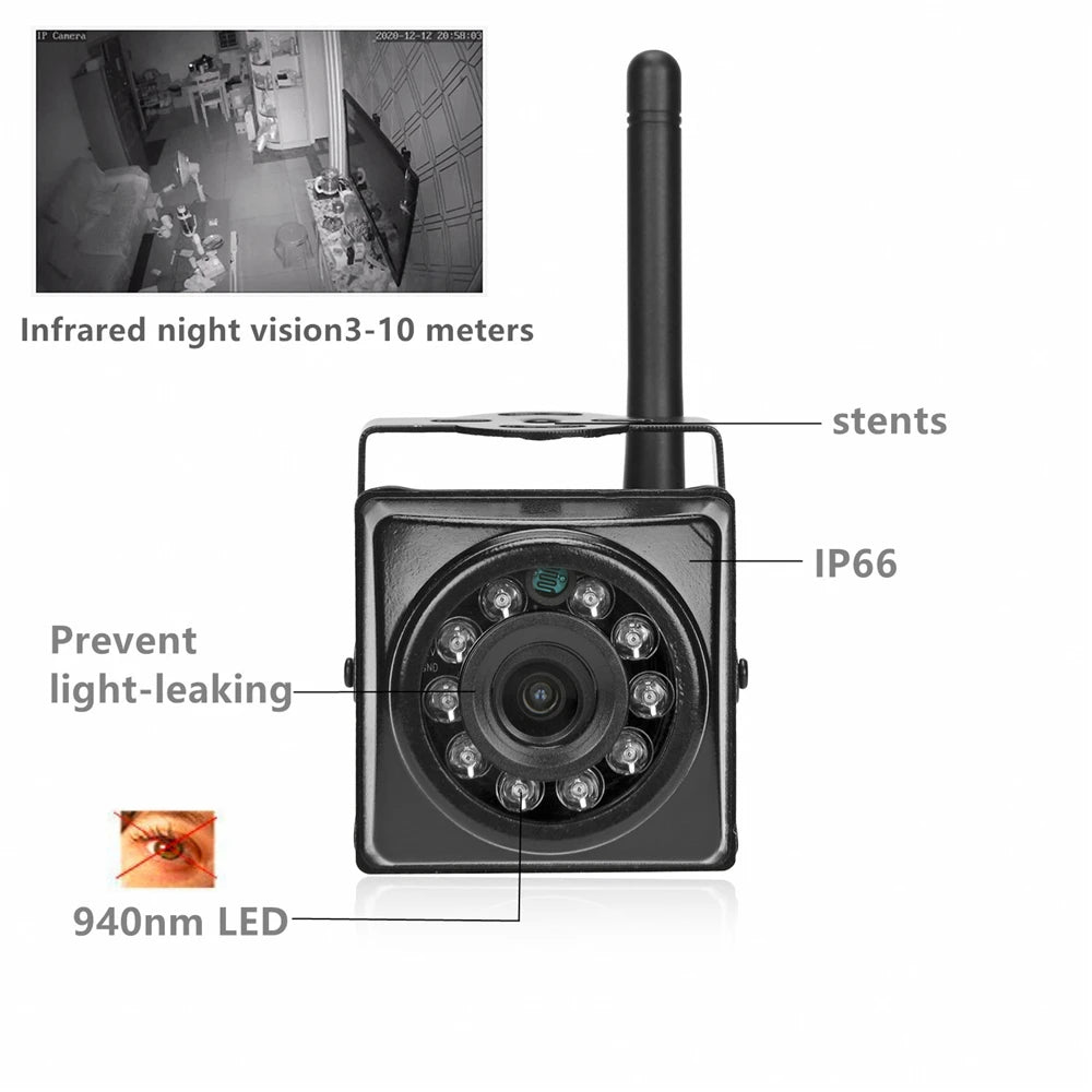 HQCAM Camhi 1920P 1080P Mini Waterproof IP66 TF card slot IR Night Vision IP Camera Wifi Outdoor Car & Vehicle Fleet & Bird Nest