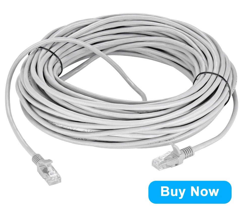 CCTV RJ45 Cable Ethernet Surveillance Camera DC Power Cat5 Internet Network LAN Cord POE  IP Camera Wifi Connection