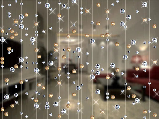Fashion Crystal glass bead Curtain Indoor Home Decoration Luxury Wedding backdrop Decoration supplies