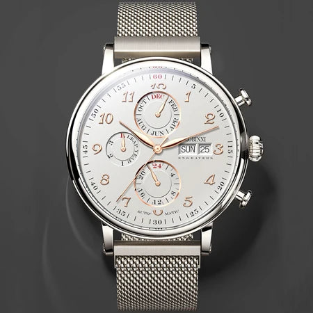 LOBINNI Luxury Brand Switzerland Perpetual Calendar Automatic Mechanical Men's Watches Sapphire Multi-function Clock L13019-8