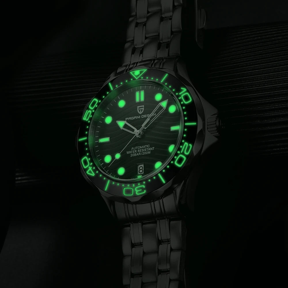 2025 New PAGANI DESIGN 007 Men's Watches Luxury Automatic Watch For Man NH35 Mechanical Wristwatches AR Sapphire Luminous Clock